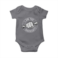 I Am The Warranty Mechanic Baby Onesie Car Repair Guy Funny Handyman Distressed Graphic