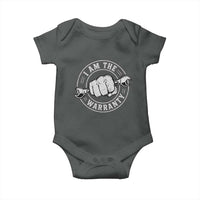 I Am The Warranty Mechanic Baby Onesie Car Repair Guy Funny Handyman Distressed Graphic