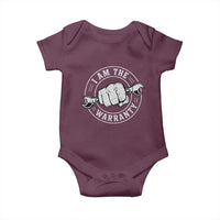 I Am The Warranty Mechanic Baby Onesie Car Repair Guy Funny Handyman Distressed Graphic