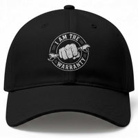 I Am The Warranty Mechanic Baseball Cap Car Repair Guy Funny Handyman Distressed Graphic