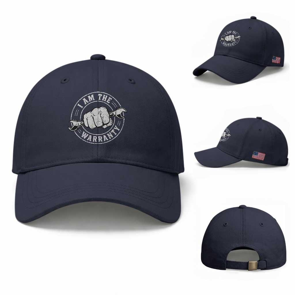 I Am The Warranty Mechanic Baseball Cap Car Repair Guy Funny Handyman Distressed Graphic