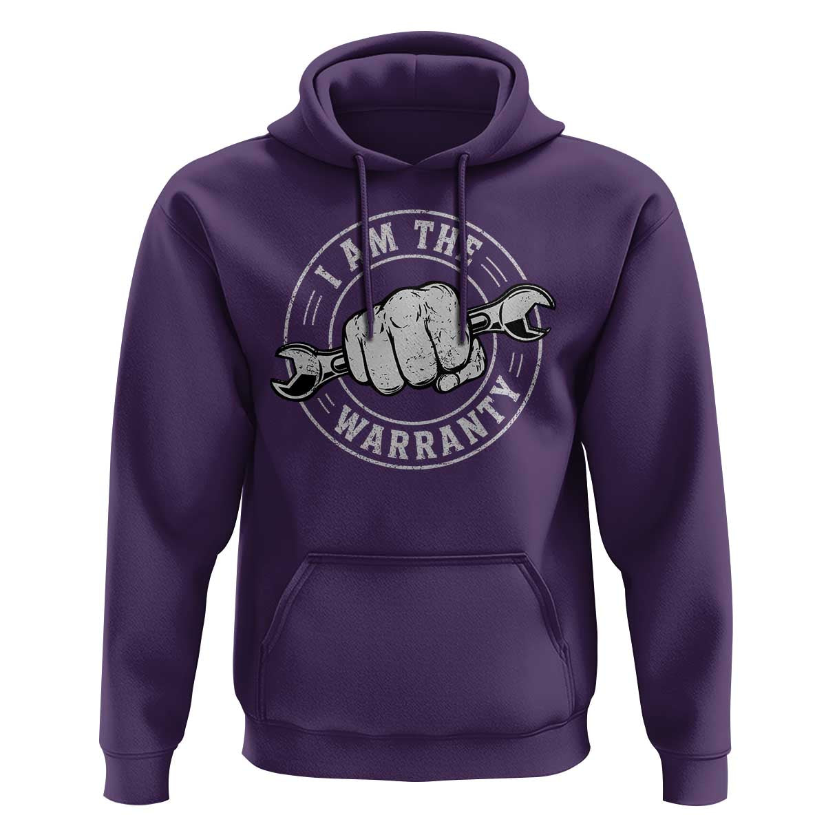 I Am The Warranty Mechanic Hoodie Car Repair Guy Funny Handyman Distressed Graphic