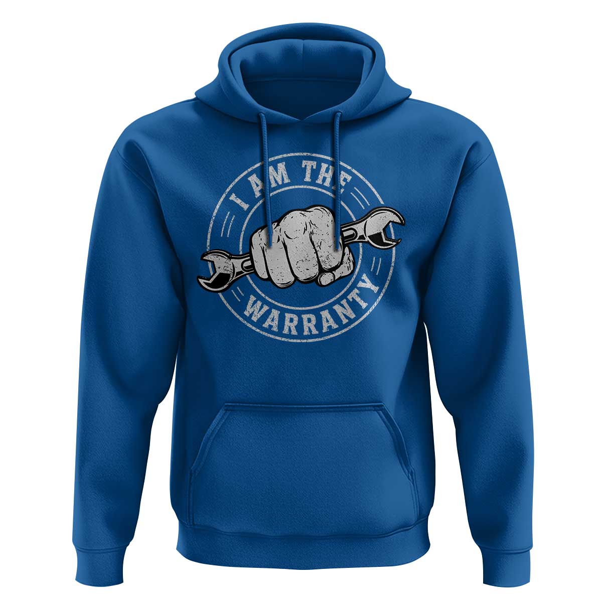 I Am The Warranty Mechanic Hoodie Car Repair Guy Funny Handyman Distressed Graphic