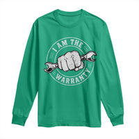 I Am The Warranty Mechanic Long Sleeve Shirt Car Repair Guy Funny Handyman Distressed Graphic