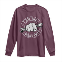 I Am The Warranty Mechanic Long Sleeve Shirt Car Repair Guy Funny Handyman Distressed Graphic