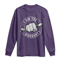 I Am The Warranty Mechanic Long Sleeve Shirt Car Repair Guy Funny Handyman Distressed Graphic