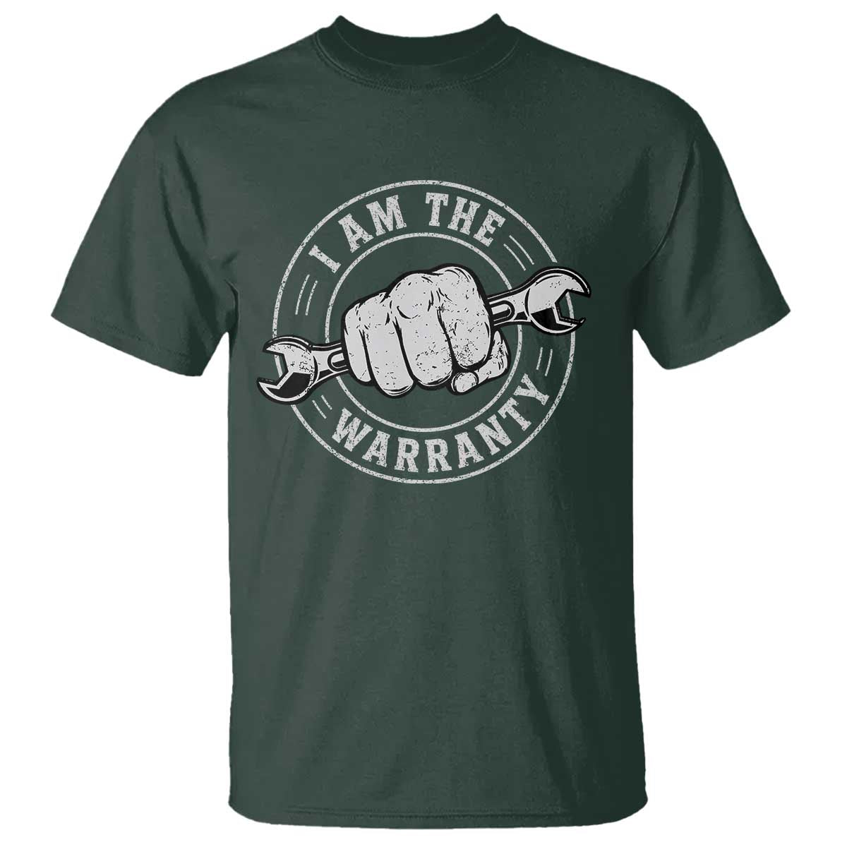 I Am The Warranty Mechanic T Shirt Car Repair Guy Funny Handyman Distressed Graphic
