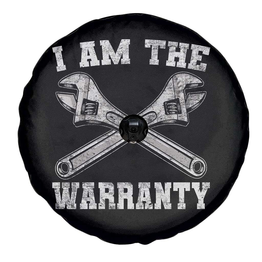 I Am The Warranty Mechanic Spare Tire Cover Car Repair Funny Handyman Distressed Graphic