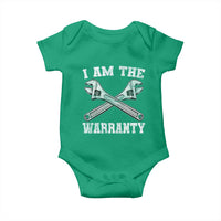 I Am The Warranty Mechanic Baby Onesie Car Repair Funny Handyman Distressed Graphic