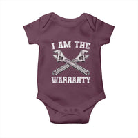 I Am The Warranty Mechanic Baby Onesie Car Repair Funny Handyman Distressed Graphic