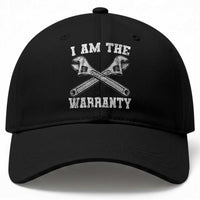I Am The Warranty Mechanic Baseball Cap Car Repair Funny Handyman Distressed Graphic