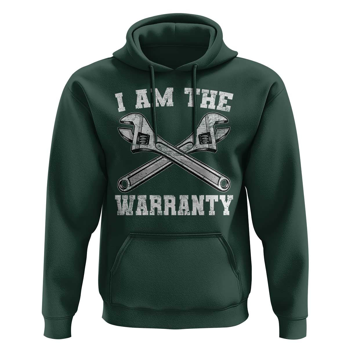 I Am The Warranty Mechanic Hoodie Car Repair Funny Handyman Distressed Graphic