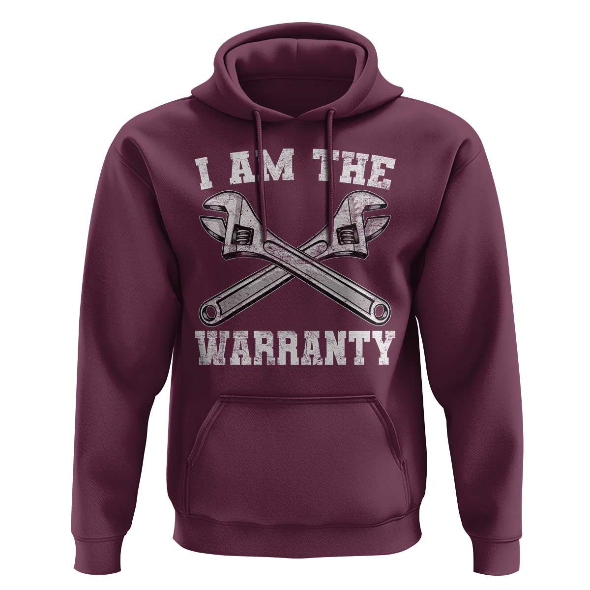 I Am The Warranty Mechanic Hoodie Car Repair Funny Handyman Distressed Graphic