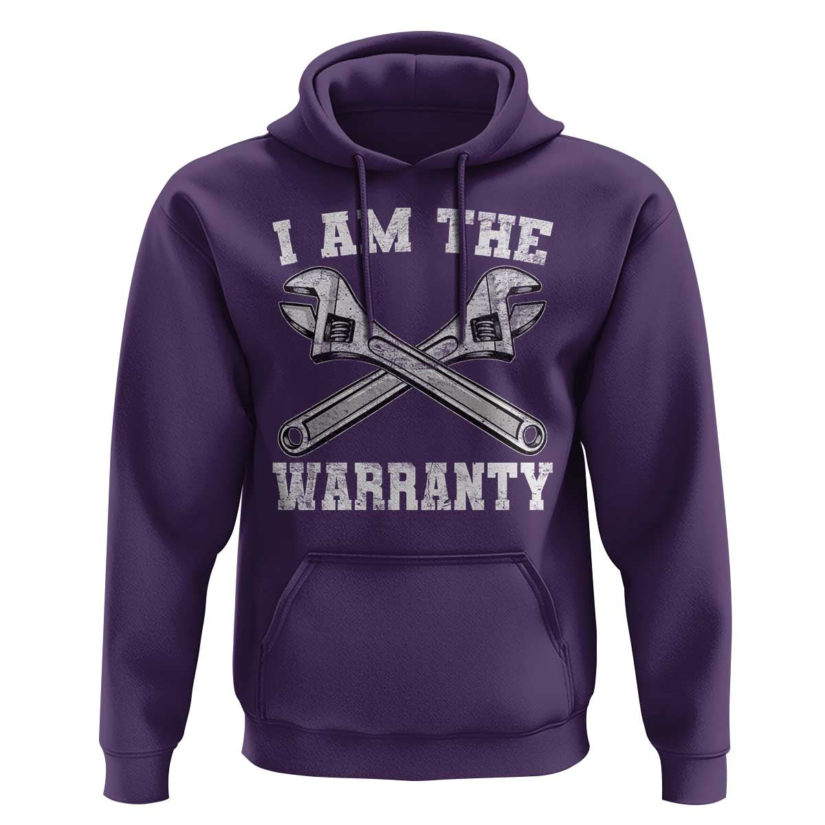 I Am The Warranty Mechanic Hoodie Car Repair Funny Handyman Distressed Graphic