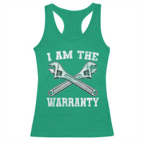 I Am The Warranty Mechanic Racerback Tank Top Car Repair Funny Handyman Distressed Graphic