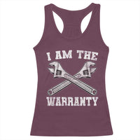 I Am The Warranty Mechanic Racerback Tank Top Car Repair Funny Handyman Distressed Graphic