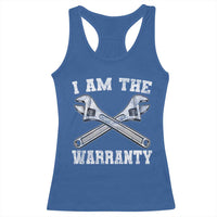 I Am The Warranty Mechanic Racerback Tank Top Car Repair Funny Handyman Distressed Graphic
