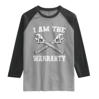 I Am The Warranty Mechanic Raglan Shirt Car Repair Funny Handyman Distressed Graphic