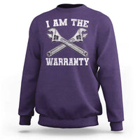 I Am The Warranty Mechanic Sweatshirt Car Repair Funny Handyman Distressed Graphic