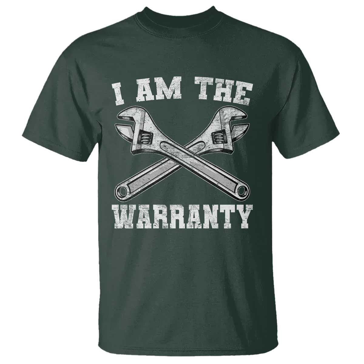 I Am The Warranty Mechanic T Shirt Car Repair Funny Handyman Distressed Graphic