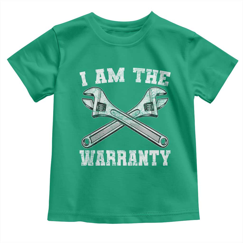 I Am The Warranty Mechanic Toddler T Shirt Car Repair Funny Handyman Distressed Graphic