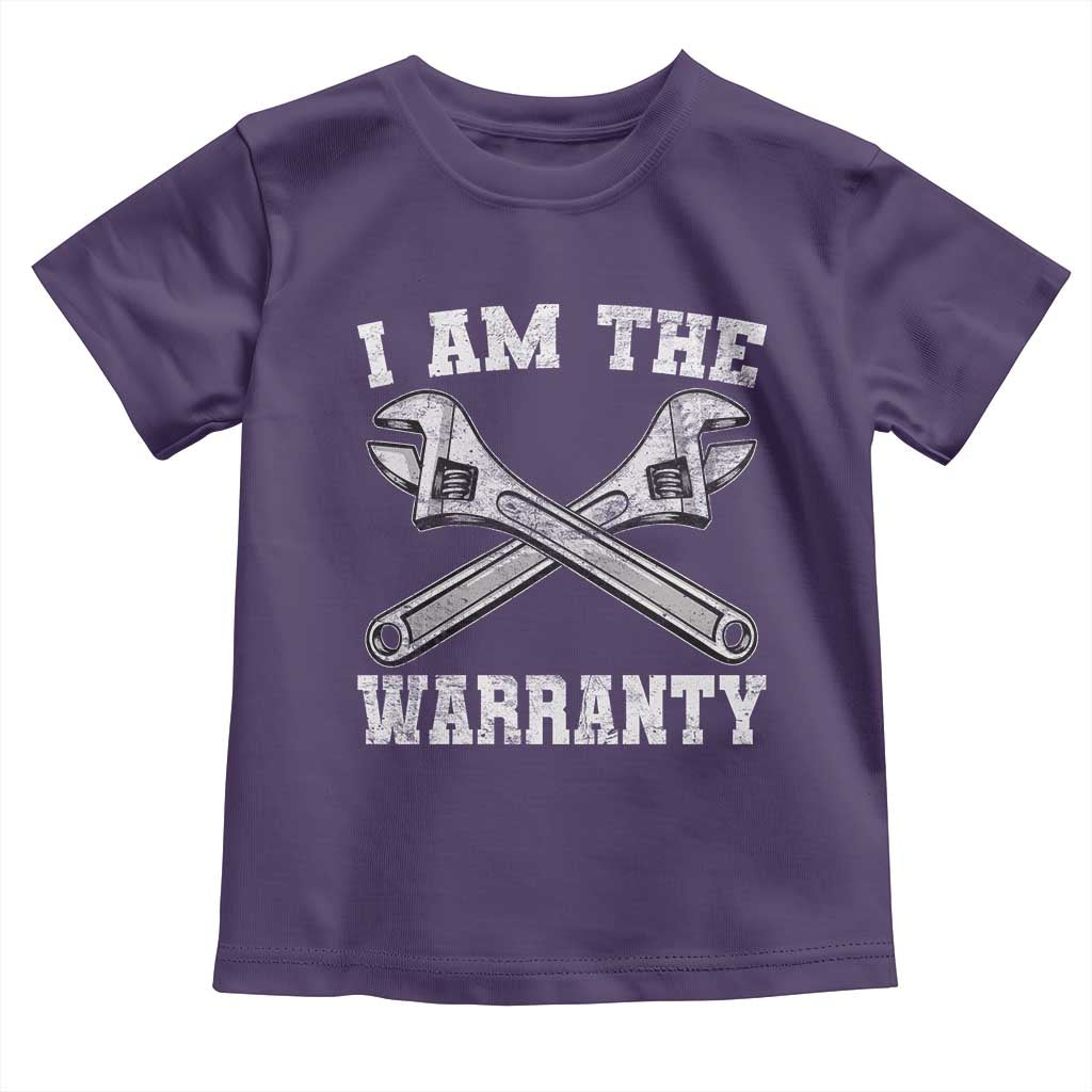 I Am The Warranty Mechanic Toddler T Shirt Car Repair Funny Handyman Distressed Graphic