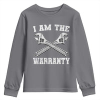I Am The Warranty Mechanic Youth Sweatshirt Car Repair Funny Handyman Distressed Graphic