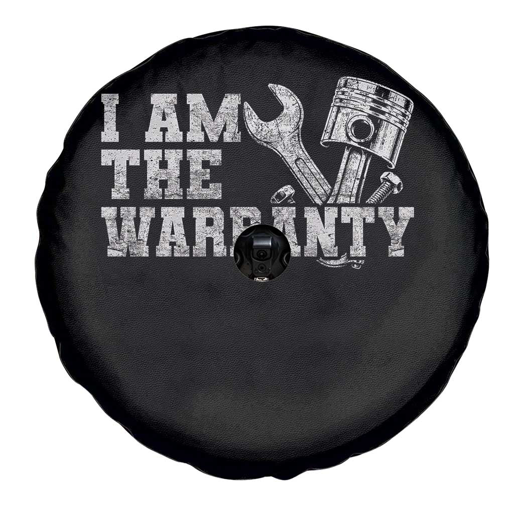 I Am The Warranty Spare Tire Cover Race Car Parts Repair Guy Funny Mechanic