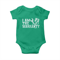 I Am The Warranty Baby Onesie Race Car Parts Repair Guy Funny Mechanic