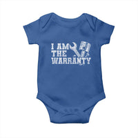 I Am The Warranty Baby Onesie Race Car Parts Repair Guy Funny Mechanic
