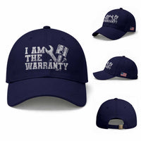 I Am The Warranty Baseball Cap Race Car Parts Repair Guy Funny Mechanic