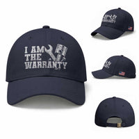 I Am The Warranty Baseball Cap Race Car Parts Repair Guy Funny Mechanic