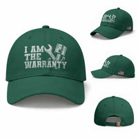 I Am The Warranty Baseball Cap Race Car Parts Repair Guy Funny Mechanic