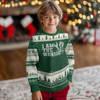 I Am The Warranty Ugly Christmas Sweater Race Car Parts Repair Guy Funny Mechanic