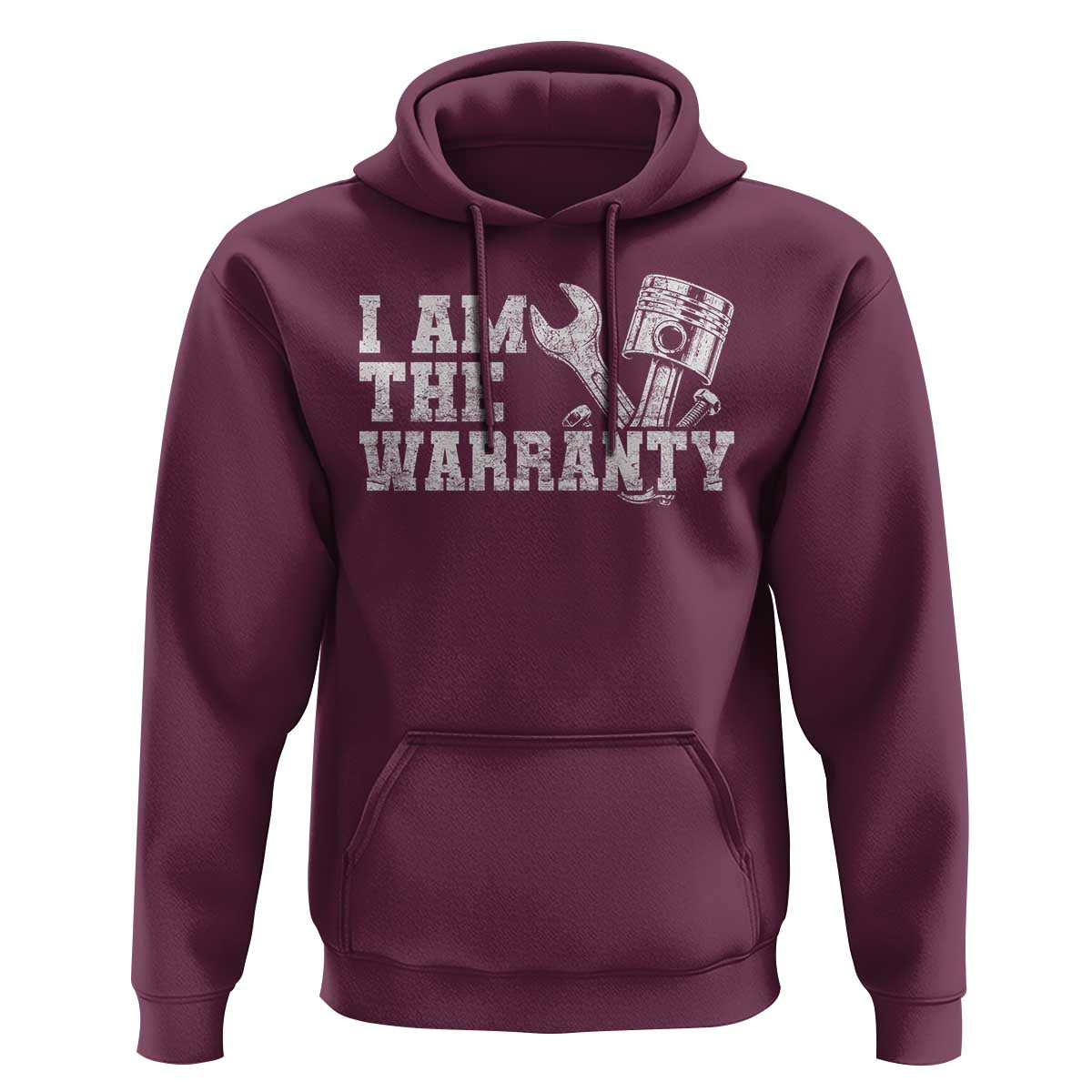I Am The Warranty Hoodie Race Car Parts Repair Guy Funny Mechanic