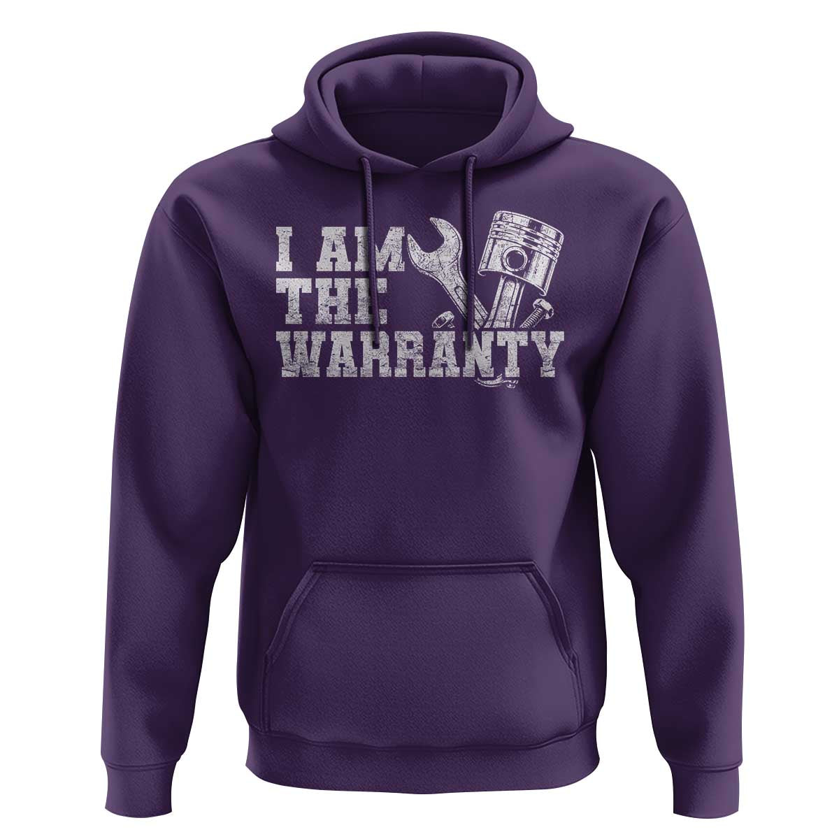 I Am The Warranty Hoodie Race Car Parts Repair Guy Funny Mechanic