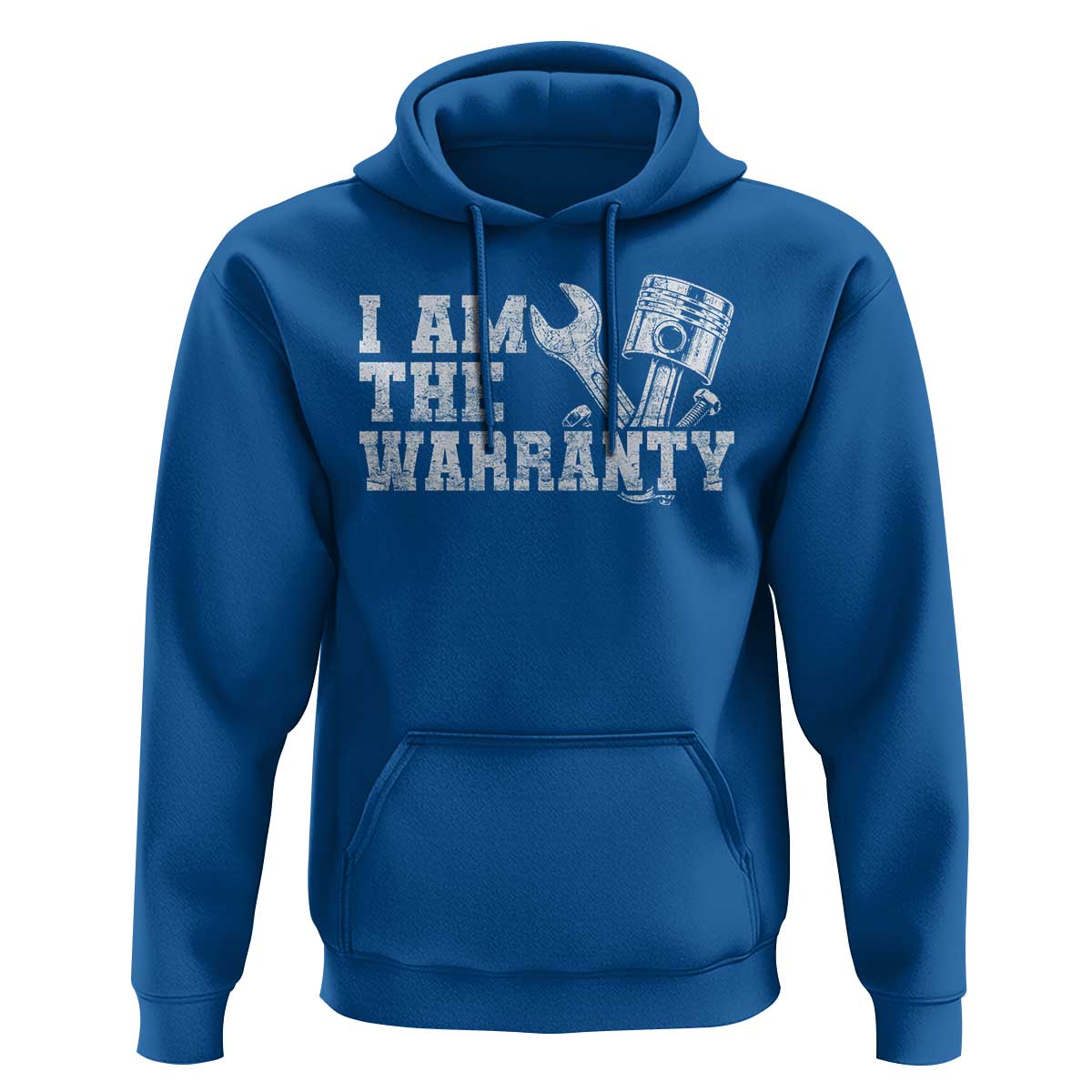 I Am The Warranty Hoodie Race Car Parts Repair Guy Funny Mechanic