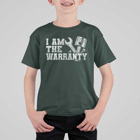 I Am The Warranty T Shirt For Kid Race Car Parts Repair Guy Funny Mechanic