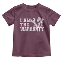 I Am The Warranty Toddler T Shirt Race Car Parts Repair Guy Funny Mechanic