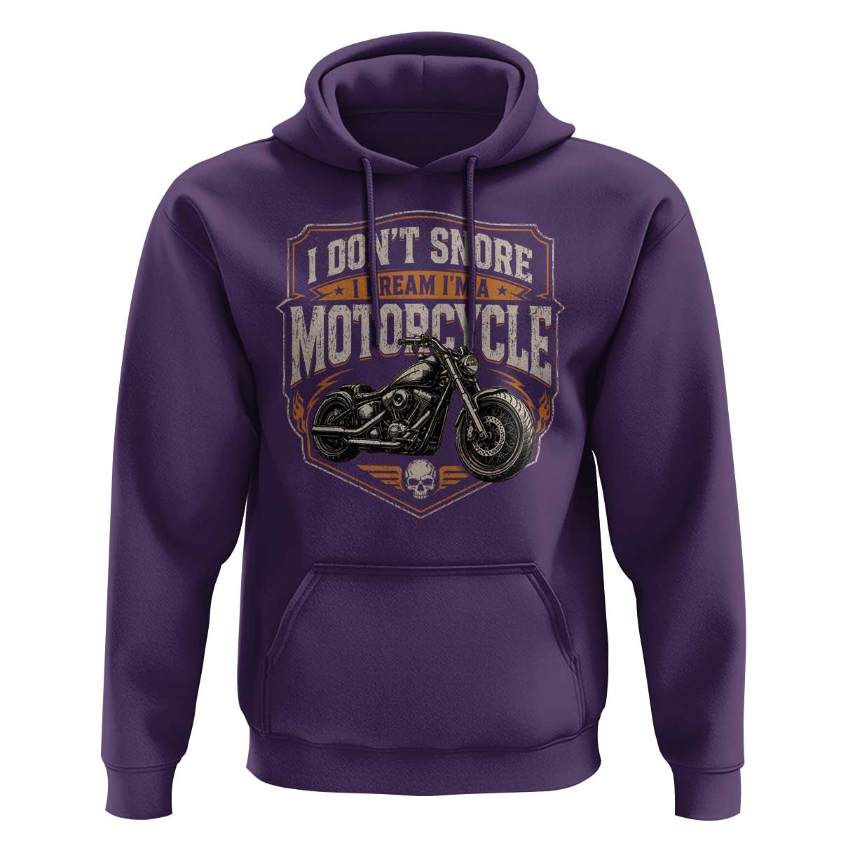 I Dont Snore I Dream Im A Motorcycle Rider Hoodie Snoring Biker Retro Bikers Club