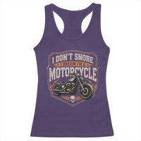 I Dont Snore I Dream Im A Motorcycle Rider Racerback Tank Top Snoring Biker Retro Bikers Club