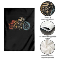 Vintage Motorcycle Garden Flag Retro Rider Graphic Motorcycle Enthusiasts Bikers Club