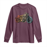 Vintage Motorcycle Long Sleeve Shirt Retro Rider Graphic Motorcycle Enthusiasts Bikers Club