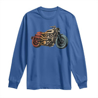 Vintage Motorcycle Long Sleeve Shirt Retro Rider Graphic Motorcycle Enthusiasts Bikers Club