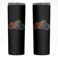Vintage Motorcycle Skinny Tumbler Retro Rider Graphic Motorcycle Enthusiasts Bikers Club