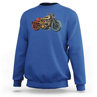 Vintage Motorcycle Sweatshirt Retro Rider Graphic Motorcycle Enthusiasts Bikers Club