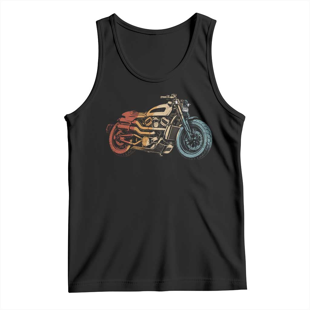 Vintage Motorcycle Tank Top Retro Rider Graphic Motorcycle Enthusiasts Bikers Club