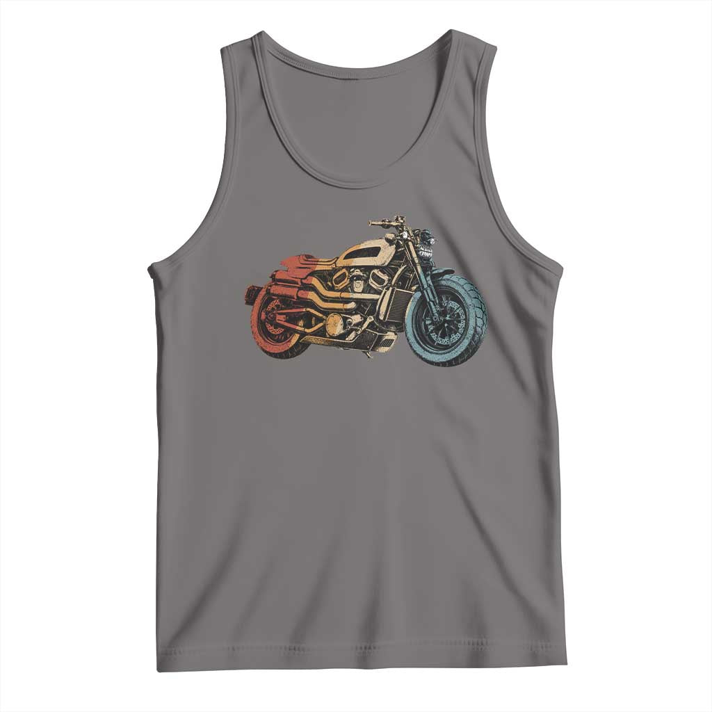 Vintage Motorcycle Tank Top Retro Rider Graphic Motorcycle Enthusiasts Bikers Club