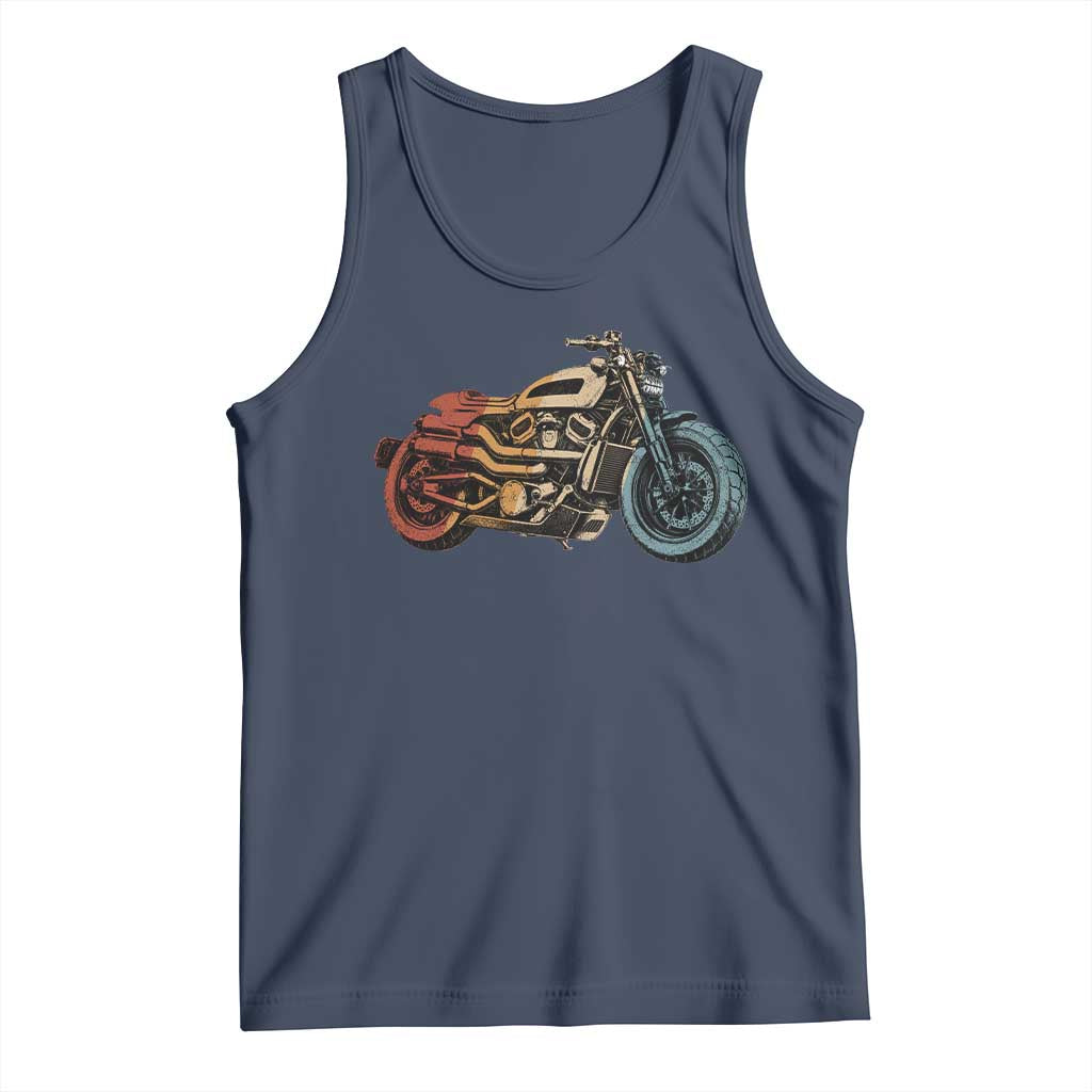 Vintage Motorcycle Tank Top Retro Rider Graphic Motorcycle Enthusiasts Bikers Club