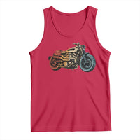 Vintage Motorcycle Tank Top Retro Rider Graphic Motorcycle Enthusiasts Bikers Club